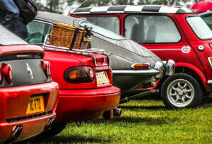 Row of Classic Cars